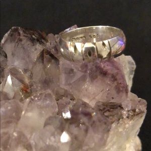 Sterling silver name ring  JOY